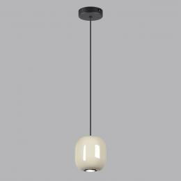 Odeon light 5053/1A PENDANT ODL24 311 черный/цвет слонов.кости//металл Подвес GU10 LED 4W OVALI  - 4 купить